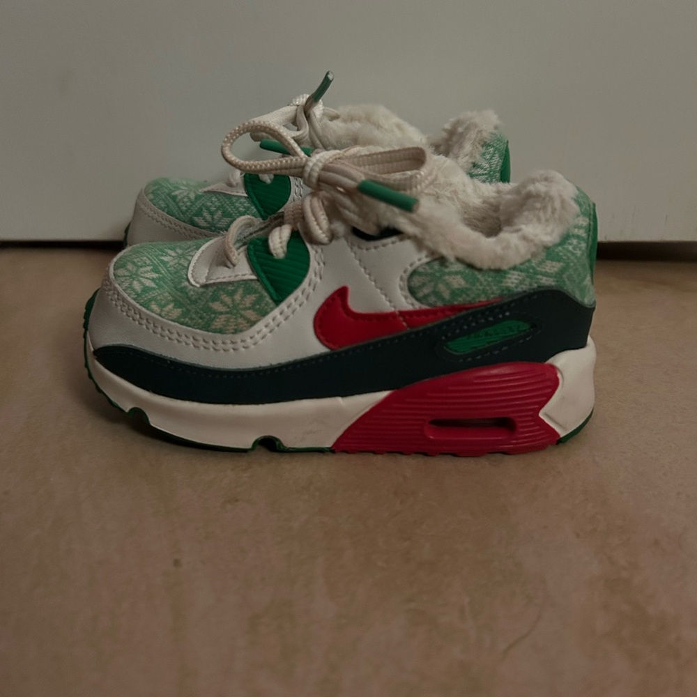 Nike Kids' White and Red Sneakers